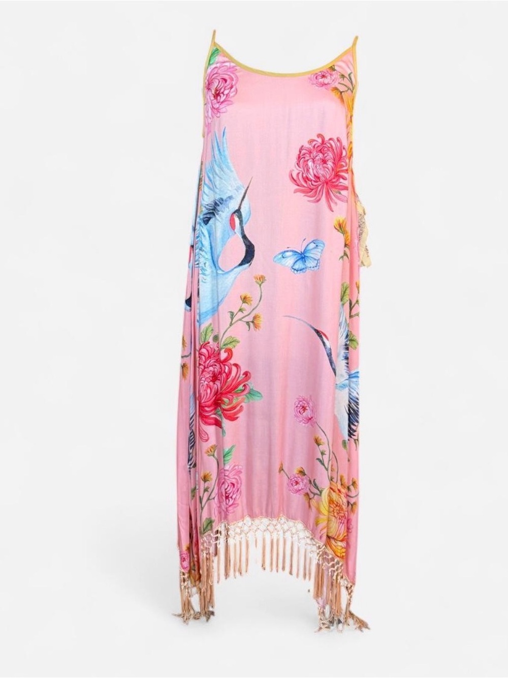 Aratta Legend of the Crane Maxi Dress in Soft Rose, NWT *New Colorway*